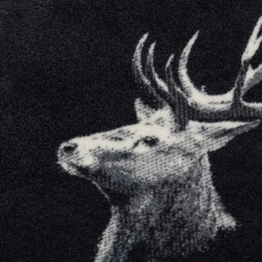 David Fussenegger Savona Throw Photorealistic Stag Head Blanket